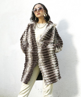CAMPUS SUTRA Polyester Self Design Coat