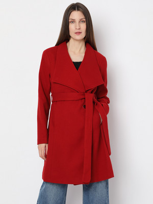 VERO MODA Polyester Solid Coat