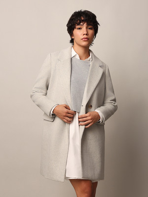 ONLY Polyester Blend Solid Coat