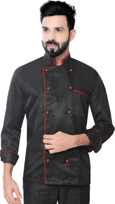 Click One Solid Double Breasted Formal Men Blazer(Black)