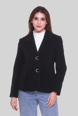 warmlay Polyester Blend with Suede/Velvet Finish Solid Coat