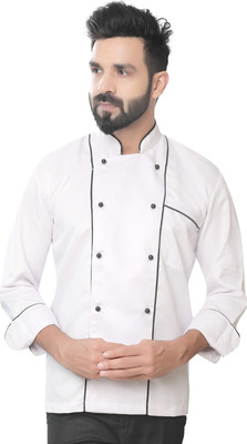 Abc Garments Solid Double Breasted Formal Men Blazer(White)