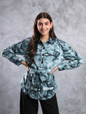 TANDUL FLEECE BLEND Printed Coat