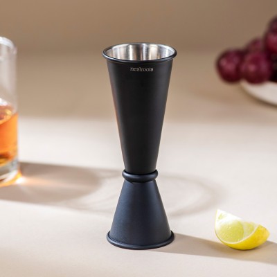 nestroots 60 ml Stainless Steel Cocktail Shaker(Black)