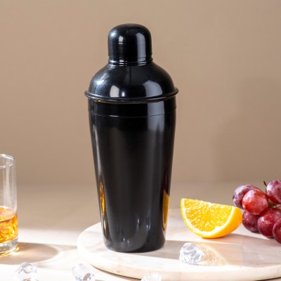 nestroots 500 ml Stainless Steel Cocktail Shaker(Black)