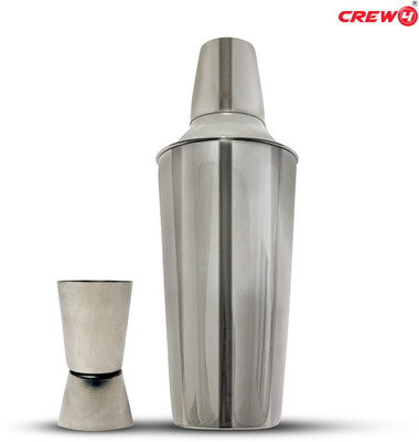 CREW4 750 ml Steel Cocktail Shaker(Silver)