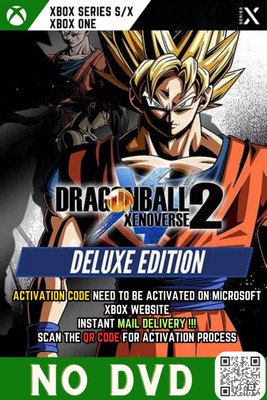 Dragon Ball Xenoverse 2-Instant Mail Delivery (ONLY ACTIVATION CODE, NO CD) Deluxe Edition(Code in the Box - for Xbox One)