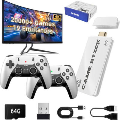 M15 Game Box 2.4Ghz Retro Game Stick, 4K HDMI Output & Wireless Controller A1 Limited Edition(Code in the Box - for PC)