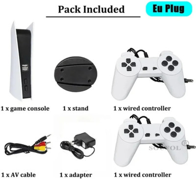 GS5 PLAYSTATION WITH 200 INBUILT CLASSIC GAMES WITH 2 WIRED REMOTE Academy Edition(Code in the Box - for PS2)