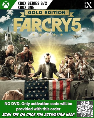 Far Cry 5 Gold_Instant Mail Delivery (SCAN THE QR) Gold Edition(Code in the Box - for Xbox One)