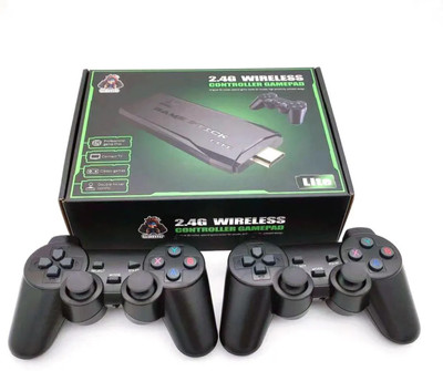 GameStick 2.4G Wireless Controller 4K HD Console Built-in 20k+ Retro Games S12 Black Edition(Code in the Box - for PC)