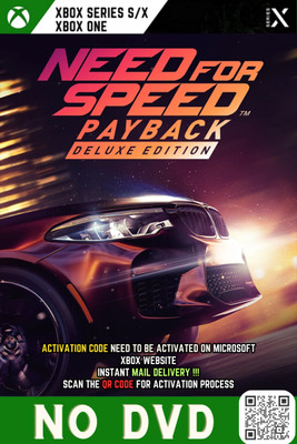 NFS Payback Deluxe_Instant Mail Delivery (SCAN THE QR) Deluxe Edition(Code in the Box - for Xbox One)