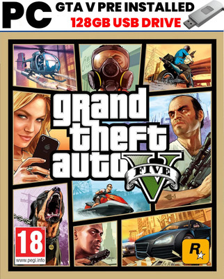 GRAND THEFT AUTO PC (GTA V INSTALLED IN USB DRIVE 128GB) 2025 Remastered Edition(Code in the Box - for PC)