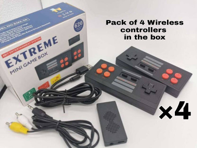 INSPIRE LIGHTER HOUSE Extreme Mini Game Box NES 620 AV-Out TV Video Game Players 2.4G Dual Wireless Gamepads 2 Player Handheld Game Console 8 Bit System Handheld Gaming Console Gamepad (Black, For PC, TV) Xbox 360 Edition with Game and Upgrades Pack(Code in the Box - for Xbox 360 & Xbox One)
