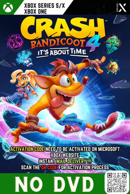 Crash Bandicoot 4 Its About Time_Instant Mail Delivery (SCAN THE QR)(Code in the Box - for Xbox One)