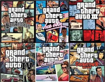 GTA San Andreas GTA 4 VICE CITY VICE CITY STORIES GTA 3 GTA CHINATOWN Bundle Edition(Code in the Box - for PC)