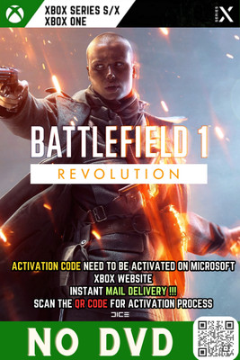 Battlefield 1 Revolution-Instant Mail Delivery (ONLY ACTIVATION CODE, NO CD) Ultimate Edition(Code in the Box - for Xbox One)