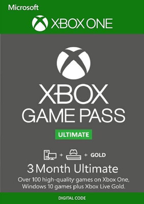 Xbox Game Pass Ultimate 3 Month(Code in the Box - for Xbox One)