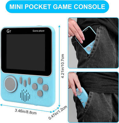 G7 3.5 Inch Portable Gaming Device with 666 Classic Built-in Games Exclusive Edition(Code in the Box - for 3DS)