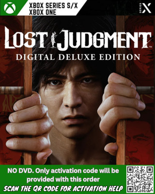 Lost Judgment Deluxe_Instant Mail Delivery (SCAN THE QR) Deluxe Edition(Code in the Box - for Xbox One)