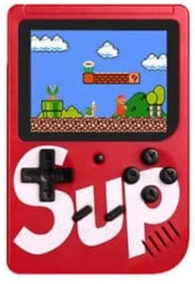 CHG 400 in 1 Sup Video Games Portable Handheld Console, Classic Retro Game 8 GB with Super Mario, DR Mario, Mario, Contra, Turtles, Tank, Bomber Man Total 400 Games(Red)
