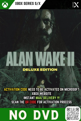 Alan Wake 2-Instant Mail Delivery (ONLY ACTIVATION CODE, NO CD) Deluxe Edition(Code in the Box - for Xbox One)