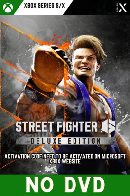Street Fighter 6 (ONLY ACTIVATION CODE, NO DVD) Deluxe Edition(Code in the Box - for Xbox One)