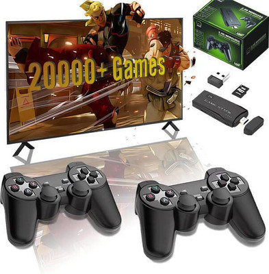 4K HD TV Video Game 2.4G Wireless Game Stick With 2 Wireless Controller_07 5th Anniversary Edition(Code in the Box - for PC)