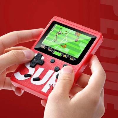 SUP GAME 400 in1 Retro Handheld Game Box Video Game with TV output Mario (Red) World Tour Edition(Code in the Box - for PC)