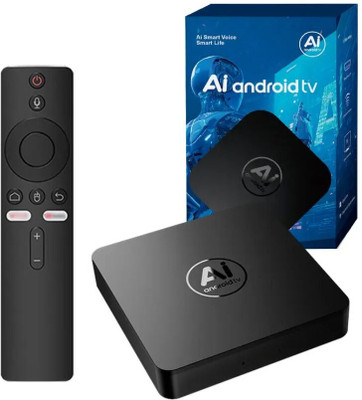 AI Smart TV Box – 4K Android Media Player with Voice Assistant Remote Academy Edition with Expansion Pack Only(Code in the Box - for Switch)