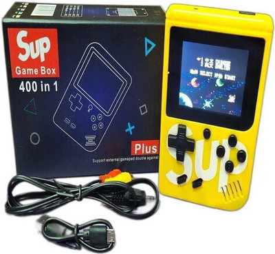 SUP GAME 400 in1 Retro Handheld Game Box with TV output Mario (Yellow) World Tour Edition(Code in the Box - for PC)