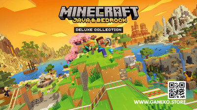 Minecraft java and bedrock Deluxee Account VC Deluxe Edition(Code in the Box - for PC)