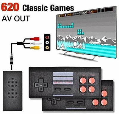 Video Game for Kids Plug & Play Wireless for up to 2 Players 620 Game In 1 Limited Edition(Code in the Box - for PC)
