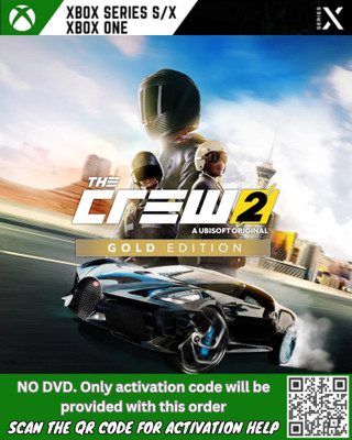 The Crew 2 Gold_Instant Mail Delivery (SCAN THE QR) Gold Edition(Code in the Box - for Xbox One)