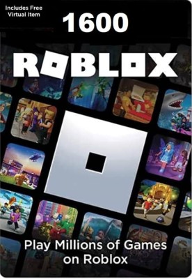 Roblox Gift Card :1600 Robux code (Code in the Box - for PC) with Game and In Game Credit(Code in the Box - for PC)