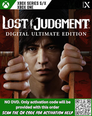 Lost Judgment Ultimate_Instant Mail Delivery (SCAN THE QR) Ultimate Edition(Code in the Box - for Xbox One)