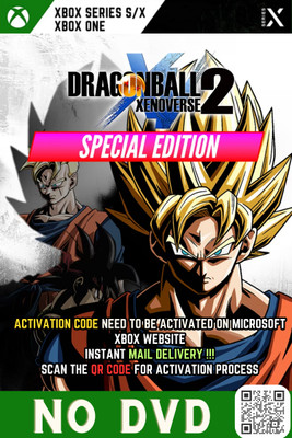Dragon Ball Xenoverse 2-Instant Mail Delivery (ONLY ACTIVATION CODE, NO CD) Special Edition(Code in the Box - for Xbox One)