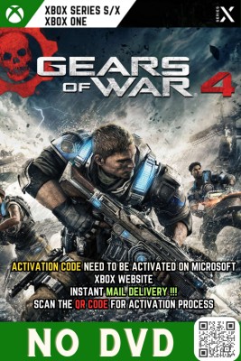 Gears of War 4-Instant Mail Delivery (ONLY ACTIVATION CODE, NO CD)(Code in the Box - for Xbox One)