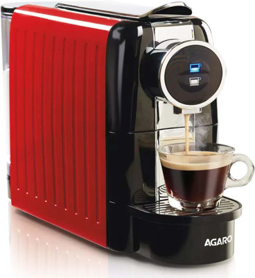 AGARO Galaxy Capsule Coffee Maker, Single ShotEspresso, Powerful 20 Bar Pressure, 2 Cups Coffee Maker(Red)