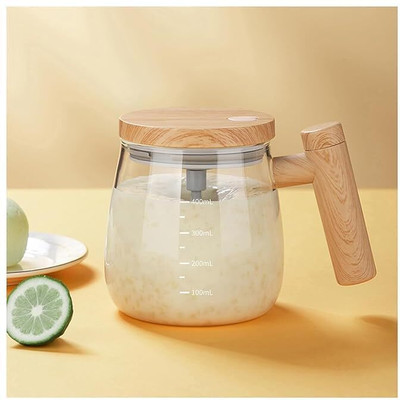 Nilakantha Electric Self Stirring Coffee Mug 2 Cups Coffee Maker(Transparent)