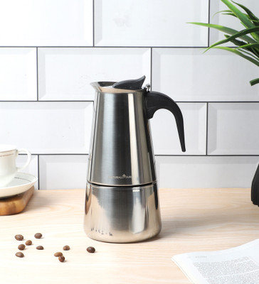 NATURALLYOURS PRA1002811 4 Cups Coffee Maker(Silver)