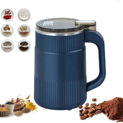 HDA Electric Coffee Grinder blue coular with hendaL 2 Cups Coffee Maker(Blue)