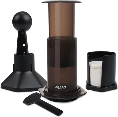 AGARO Regency Manual Press Coffee Espresso Maker, Travel Coffee Maker, Personal Coffee Maker(Black)