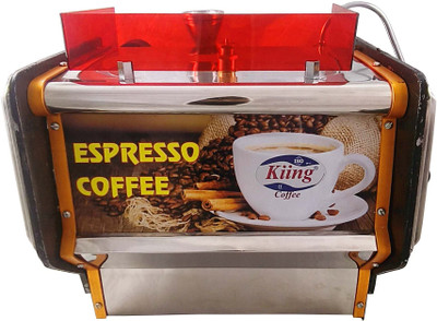 KIING Coffee machine 14 inch espresso 4 Cups Coffee Maker(Multicolor)