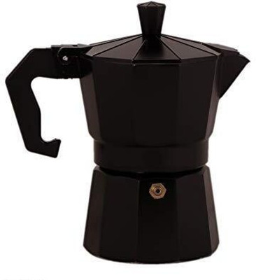 NIYAMKAAY Classic Moka Pot, Italian Espresso Maker, 3 Cups Coffee Maker(Black)