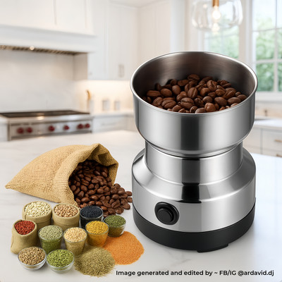 Something Collection Mini Grinder Personal Coffee Maker(Stainless steel)