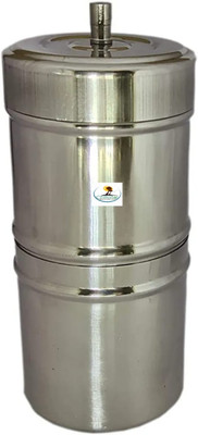 CHILLATAI Stainless Steel Filter Coffee Maker, Coffee Maker - 150 ml (2 to 3 Cups) 2 Cups Coffee Maker(Silver)