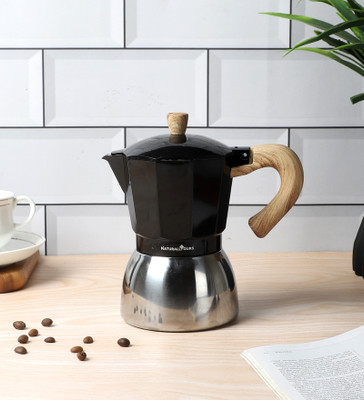 NATURALLYOURS PRA1002809 3 Cups Coffee Maker(Black)