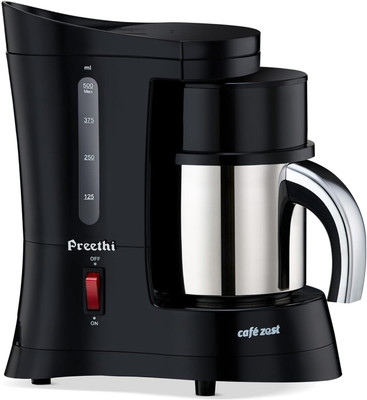 Preethi Café Zest Black - Drip Coffee Maker 25 Cups Coffee Maker(Black)