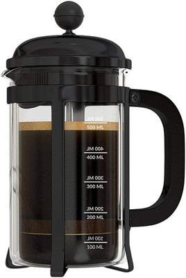 HOPZ Black French Press Coffee Maker_600 ML 4 Cups Coffee Maker(Gold)